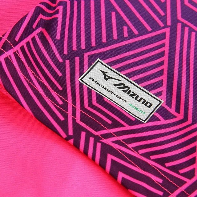 Camisa Lazio Goleiro II 24/25 - Torcedor Mizuno Masculina - Rosa com detalhes em roxo