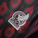 Kit Infantil Seleção do México I 24/25 - Adidas - Vinho com detalhes em verde