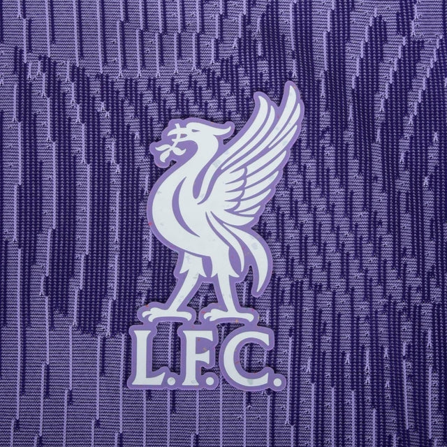 Camisa Liverpool III 23/24 - Torcedor Nike Masculina - Roxa com detalhes em preto