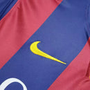 Camisa Retrô Barcelona I 2014/15 - Masculina Nike - Azul e vermelha com detalhes em amarelo