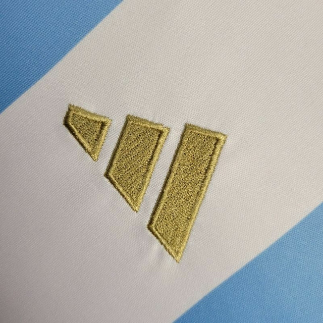 Camisa Seleção da Argentina I 24/25 -  Adidas Feminina - Branca com listras em azul