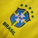 Camisa Retrô Seleção Brasileira I 2022/23 - Masculina Nike - Amarela com detalhes em verde