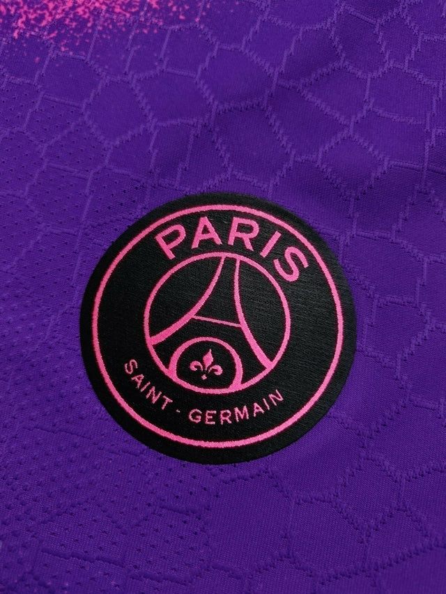 Camisa Retrô Paris Saint-Germain IV 20/21 - Masculina Jordan - Rosa e roxa