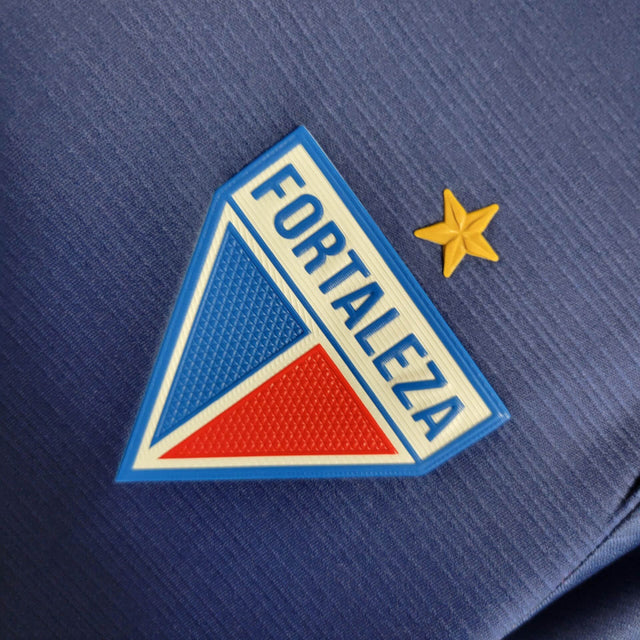 Camisa Fortaleza Edição Especial Outubro Rosa 23/24 -  Lobo Feminina - Azul com detalhes em rosa