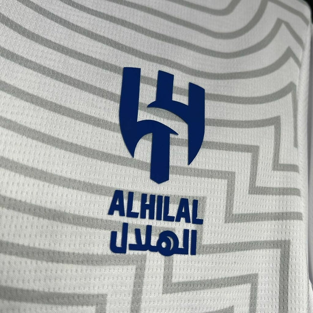 Camisa Al-Hilal II 24/25 - Torcedor Puma Masculina - Branca com detalhes em azul