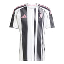 Camisa Juventus I 25/26 - Torcedor Adidas Masculina - Preta e branca com detalhes em rosa