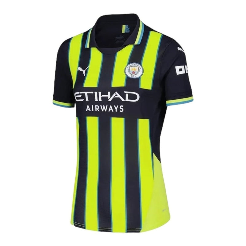 Camisa Manchester City II 24/25 -  Puma Feminina - Azul e amarela