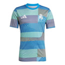 Camisa Real Madrid Pré-jogo 25/26 - Torcedor Adidas Masculina - Azul