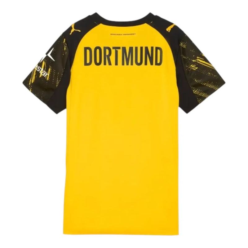 Camisa Borussia Dortmund I 25/26 - Torcedor Puma Feminina - Amarela e preta