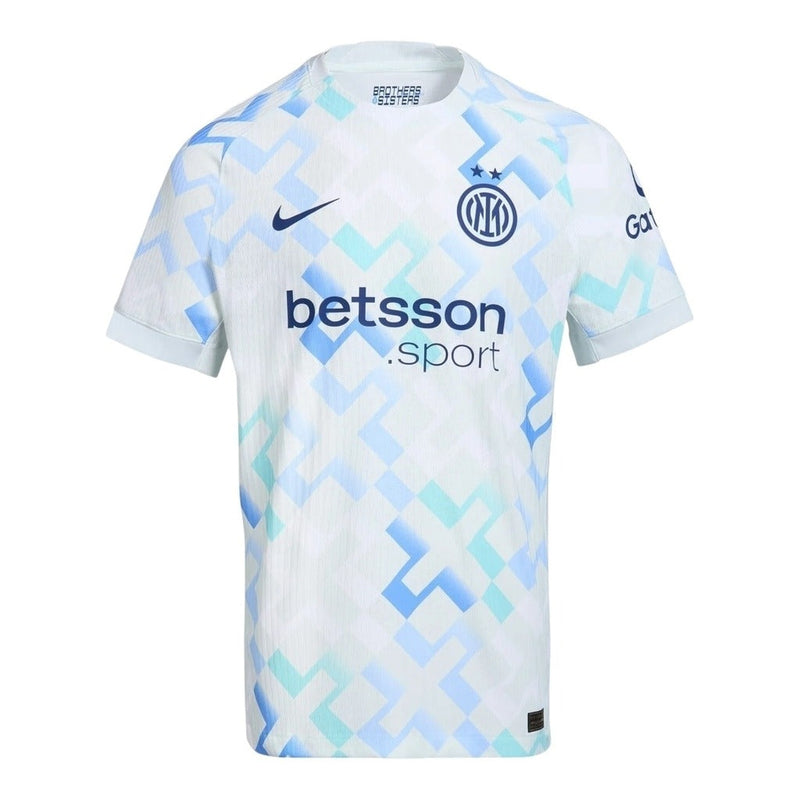 Camisa Inter de Milão II 25/26 - Torcedor Nike Masculina - Branca com detalhes em roxo e azul