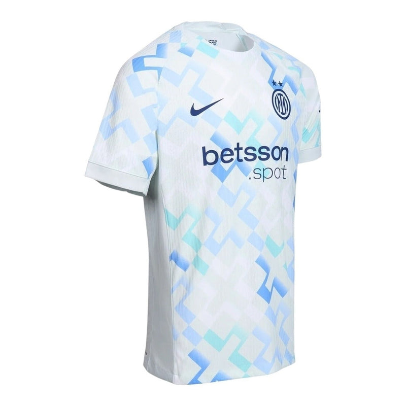 Camisa Inter de Milão II 25/26 - Torcedor Nike Masculina - Branca com detalhes em roxo e azul