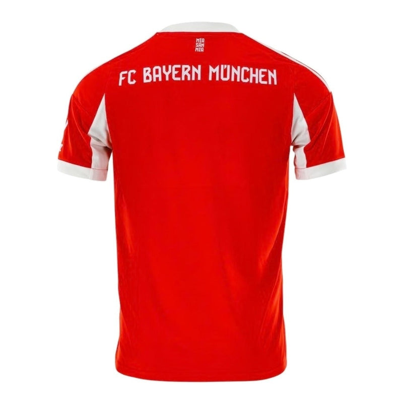 Camisa Bayern de Munique I 25/26 - Torcedor Adidas Masculina - Vermelha com detalhes em branco