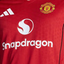Camisa Manchester United I 25/26 - Torcedor Adidas Masculina - Vermelha com detalhes em preto