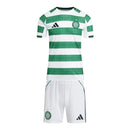 Kit Infantil Celtic I 25/26 - Adidas - Branco e verde