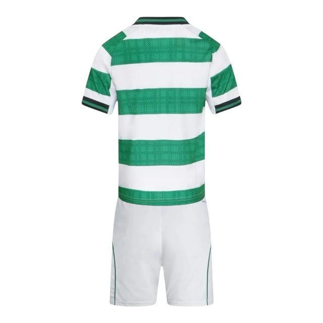 Kit Infantil Celtic I 25/26 - Adidas - Branco e verde