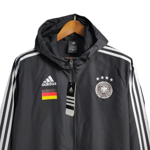 Jaqueta Corta-Vento Seleção da Alemanha 23/24 - Masculina Adidas - Preta