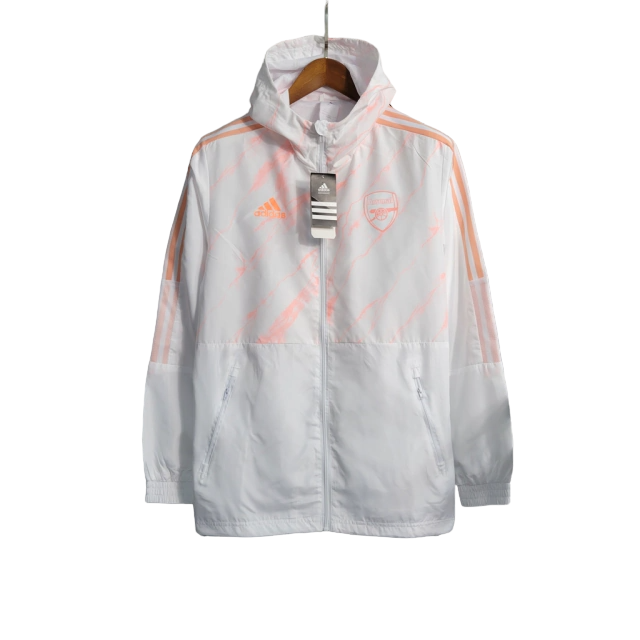 Jaqueta Corta-Vento Arsenal 23/24 Masculina Adidas - Branca