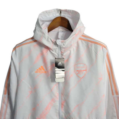 Jaqueta Corta-Vento Arsenal 23/24 Masculina Adidas - Branca