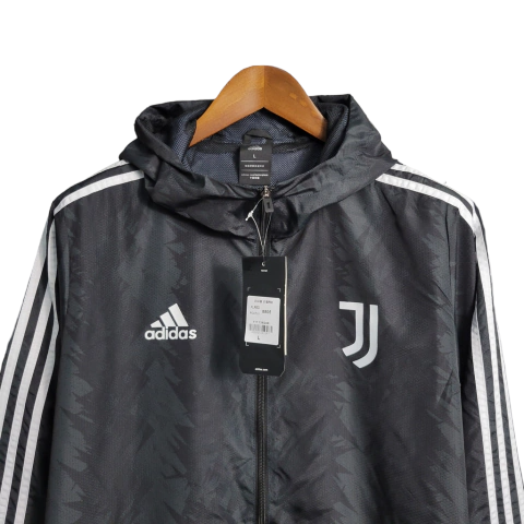 Jaqueta Corta-Vento Juventus 23/24 - Masculina Adidas - Preta
