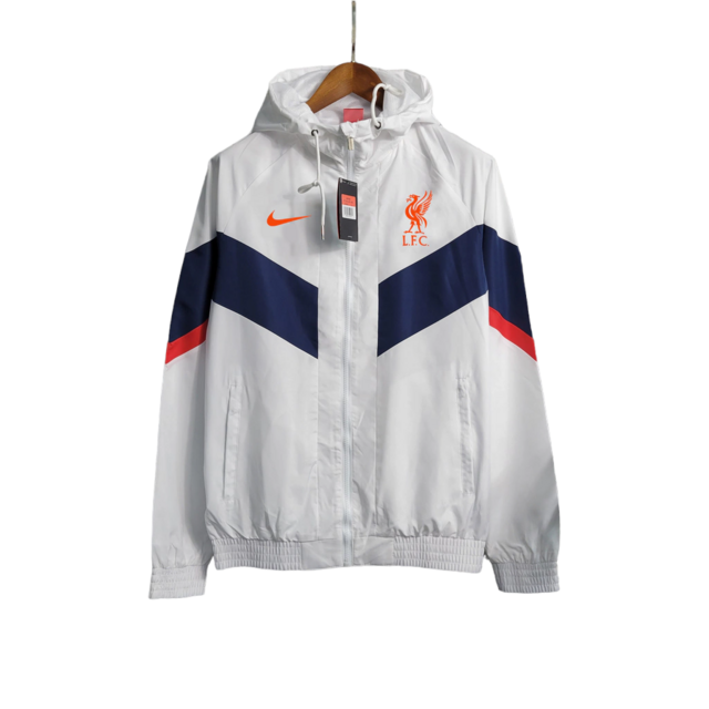 Jaqueta Corta-Vento Liverpool 23/24 - Masculina Nike - Branca