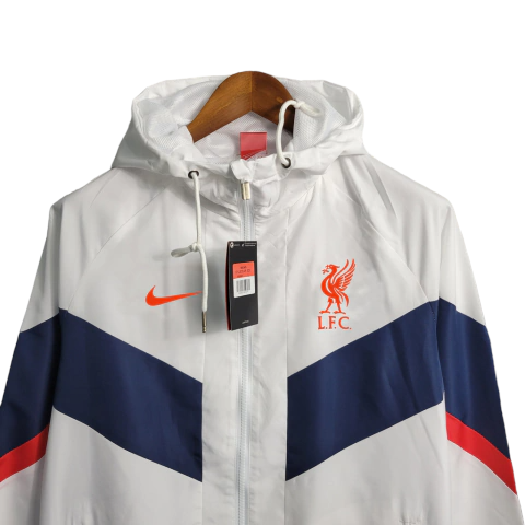Jaqueta Corta-Vento Liverpool 23/24 - Masculina Nike - Branca