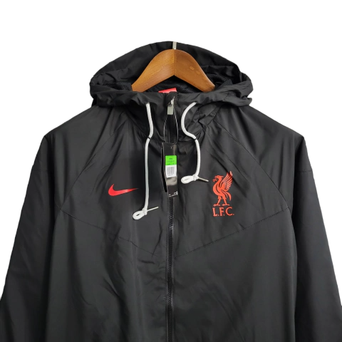 Jaqueta Corta-Vento Liverpool 23/24 - Masculina Nike - Preta