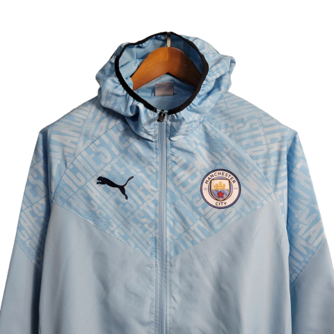 Jaqueta Corta-Vento Manchester City 23/24 Masculina Puma - Azul