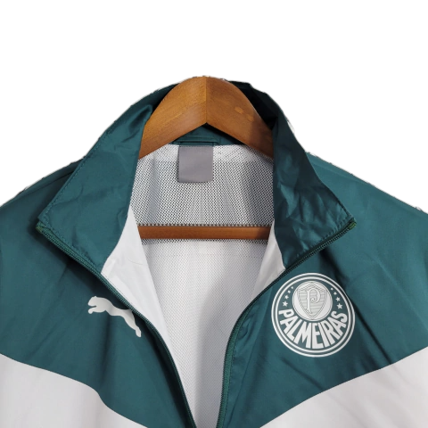 Jaqueta Corta-Vento Palmeiras 23/24 - Masculina Puma - Verde e branca