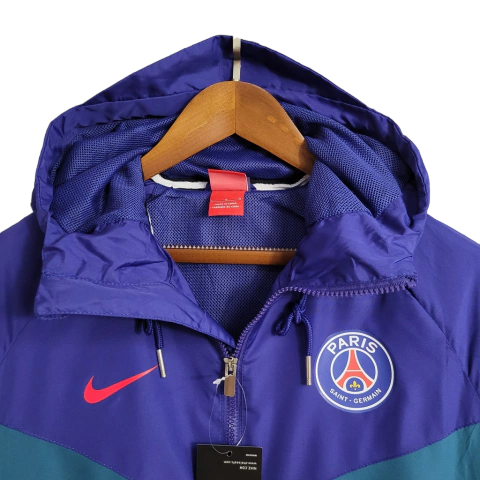 Jaqueta Corta-Vento Paris Saint Germain 23/24 - Masculina Nike - Azul