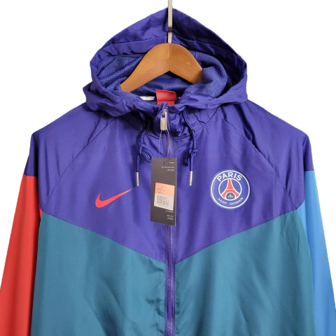 Jaqueta Corta-Vento Paris Saint Germain 23/24 - Masculina Nike - Azul