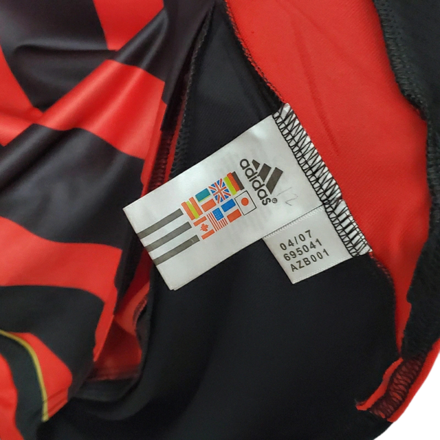 Camisa Retrô Milan 2006/2007 - Adidas Masculina - Vermelha e preta