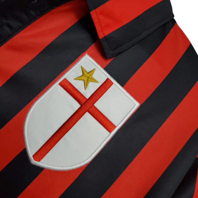 Camisa Retrô AC Milan I 1999/2000 - Masculina Adidas - Vermelha e preta