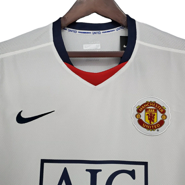 Camisa Manchester United Retrô 2008/2009 Branca - Nike