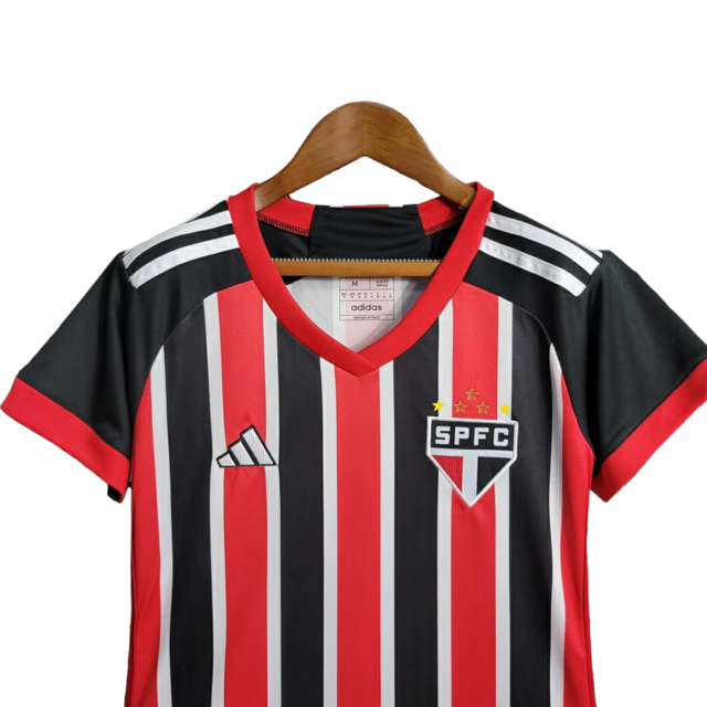 Camisa São Paulo II 23/24 -  Adidas Feminina - Vermelha e preta