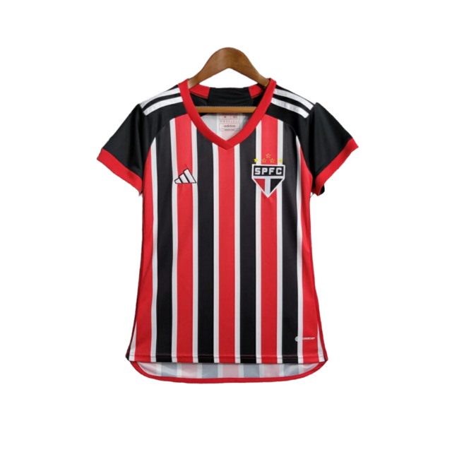 Camisa São Paulo II 23/24 -  Adidas Feminina - Vermelha e preta