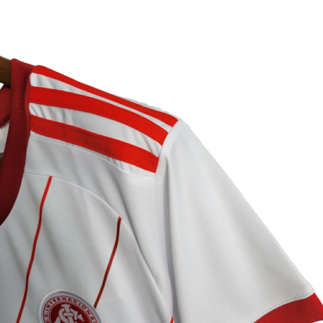 Camisa Internacional II 23/24 -  Adidas Feminina - Branca com detalhes em vermelho