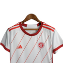 Camisa Internacional II 23/24 -  Adidas Feminina - Branca com detalhes em vermelho