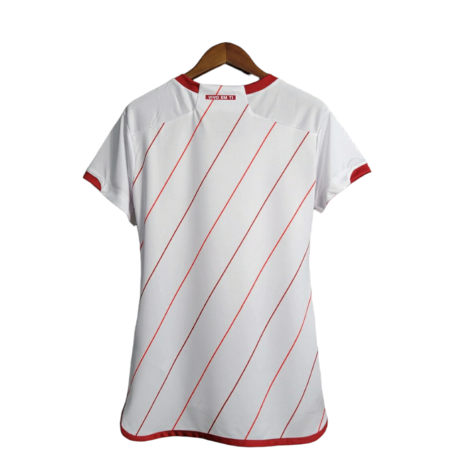 Camisa Internacional II 23/24 -  Adidas Feminina - Branca com detalhes em vermelho