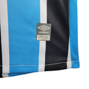 Camisa Grêmio I 23/24 -  Umbro Feminina - Azul com listras pretas e brancas