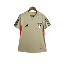 Camisa São Paulo Treino 23/24 -  Adidas Feminina - Bege