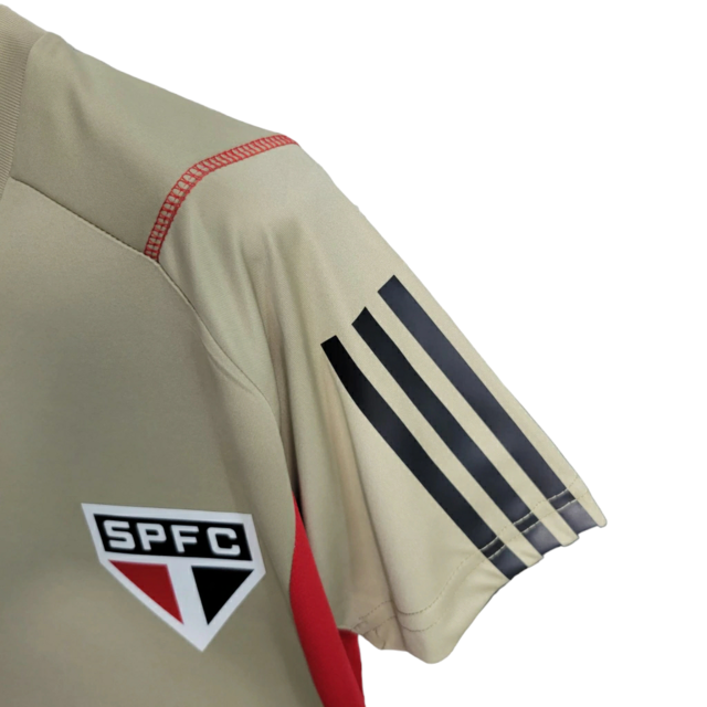 Camisa São Paulo Treino 23/24 -  Adidas Feminina - Bege
