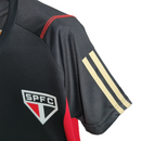 Camisa São Paulo Treino 23/24 -  Adidas Feminina - Preta com detalhes em vermelho