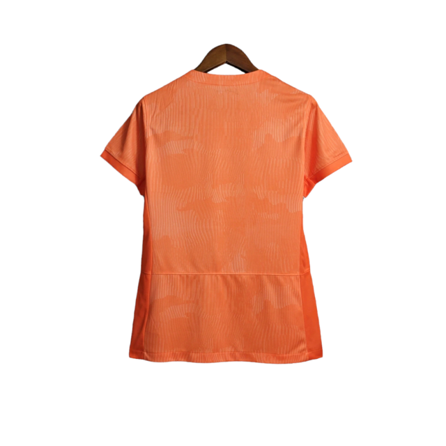 Camisa Seleção da Holanda I 23/24 -  Nike Feminina - Laranja