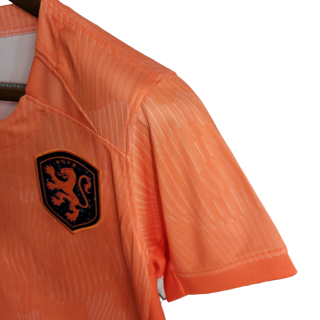 Camisa Seleção da Holanda I 23/24 -  Nike Feminina - Laranja