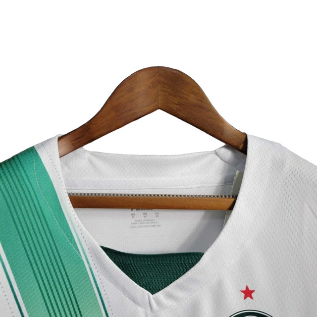 Camisa Palmeiras II 23/24 -  Puma Feminina - Branca com detalhes em verde