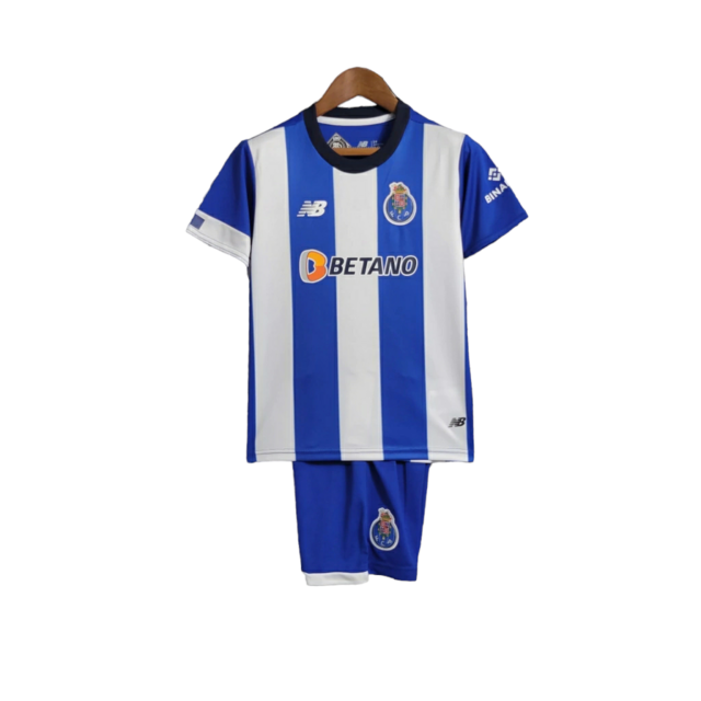 Kit Infantil Porto Home 23/24 - New Balance - Azul e Branco