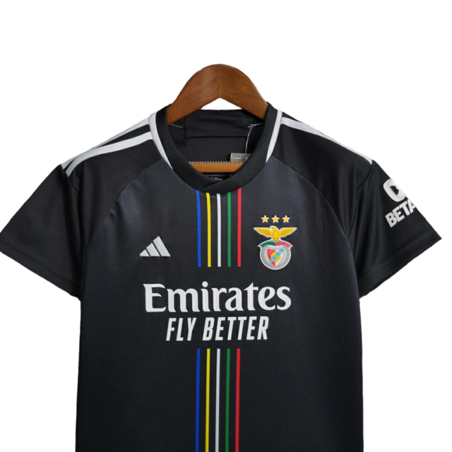 Kit Infantil Benfica II 23/24 - Adidas - Preto