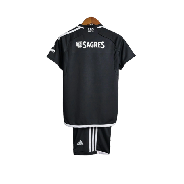 Kit Infantil Benfica II 23/24 - Adidas - Preto