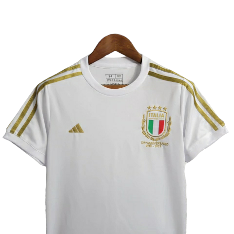 Kit Infantil Seleção da Itália 23/24 - Adidas - Branco