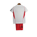 Kit Infantil Flamengo Treino 23/24 - Adidas - Branco e Vermelho